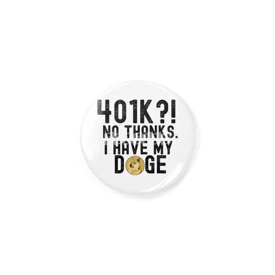 Dogecoin Hodl - Crypto Shirt Rozet