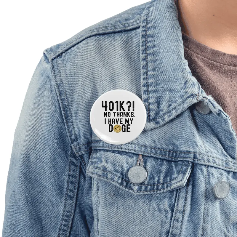 Dogecoin Hodl - Crypto Shirt Rozet
