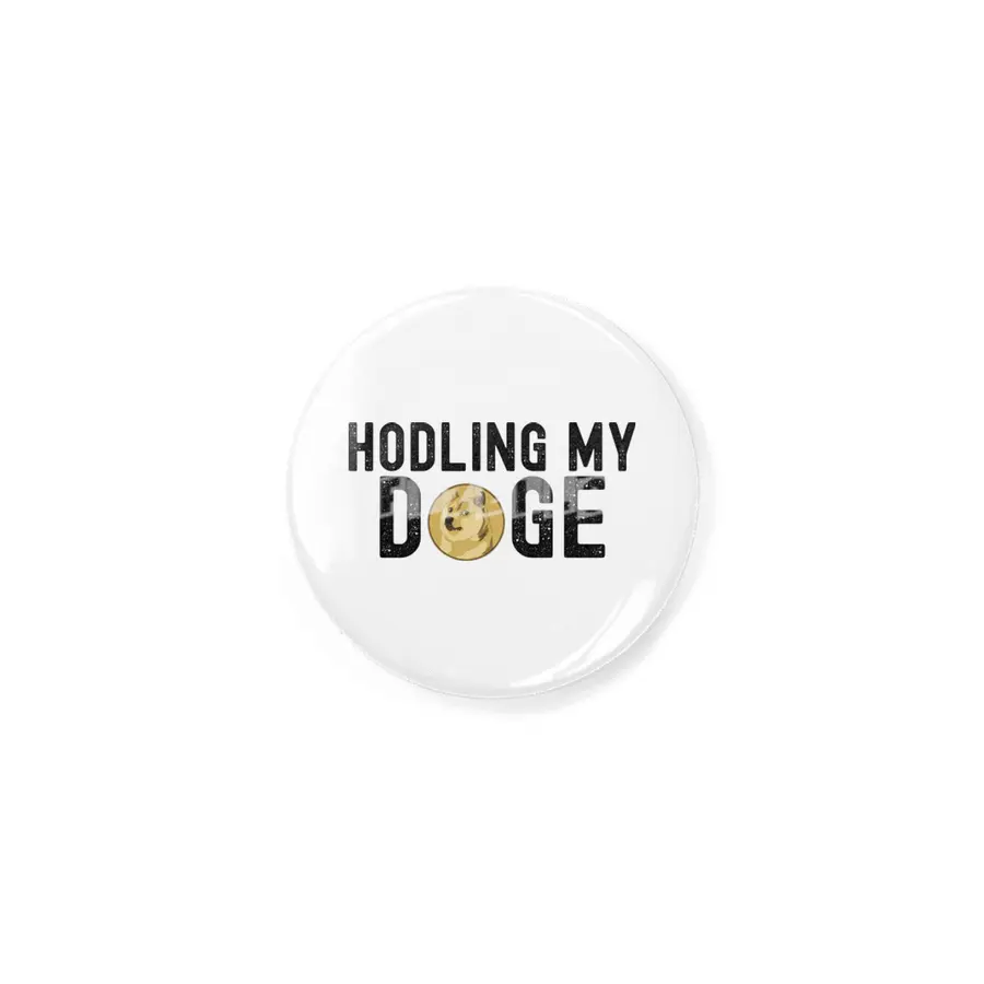 Dogecoin Hodl - Crypto Shirt Rozet