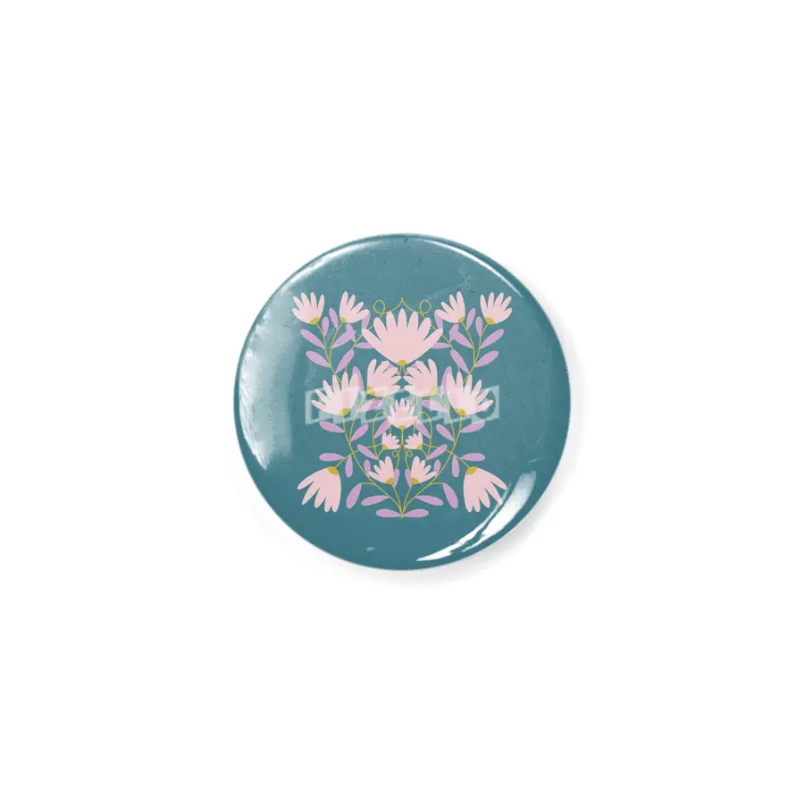 Pastel Floral Damask Rozet