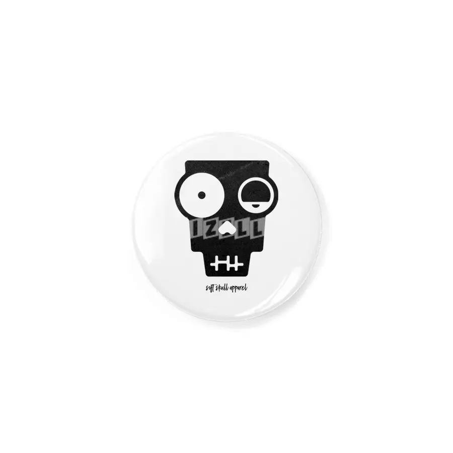 Soft Skull Zombie One in Black Rozet