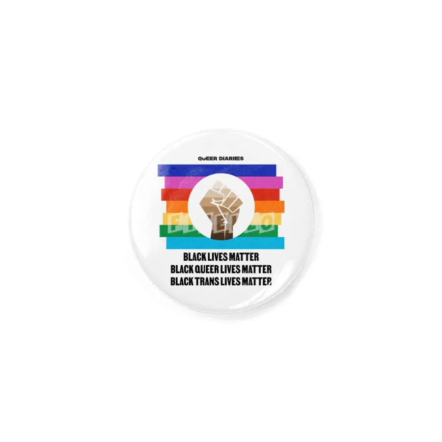 Rainbow Black Lives Matter Circle Light Rozet