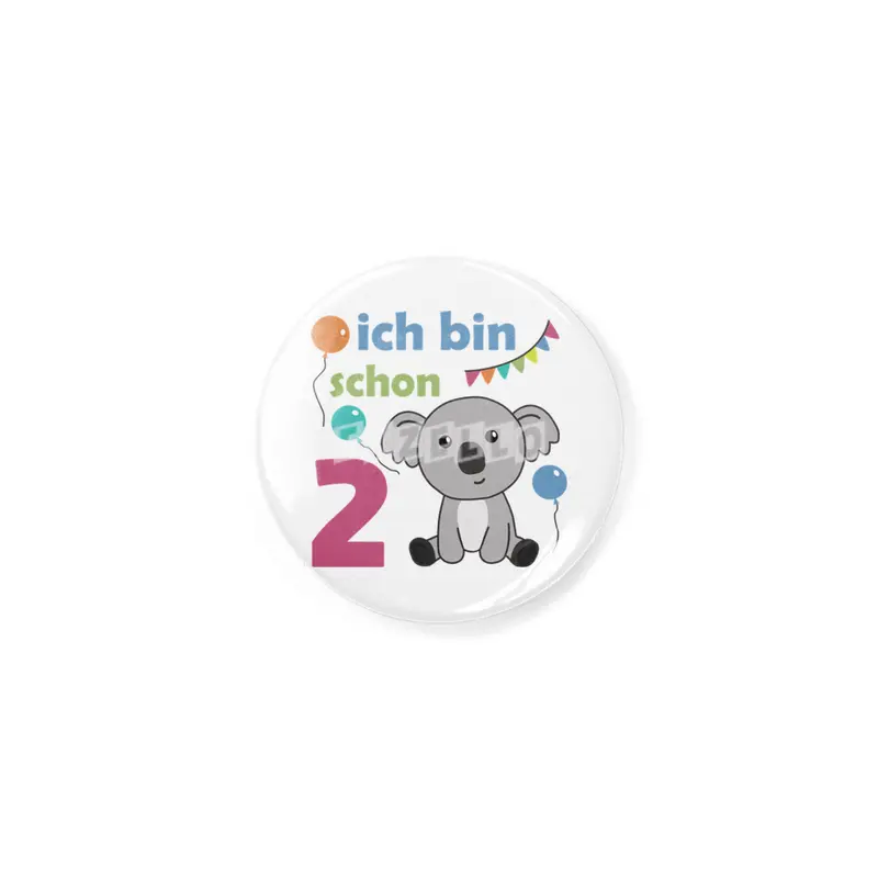 2nd Birthday Koala Two Years Old Cute Animals Rozet