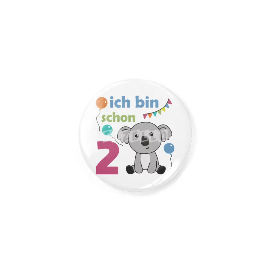 2nd Birthday Koala Two Years Old Cute Animals Rozet