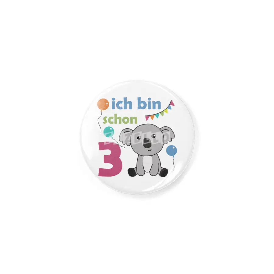 3rd Birthday Koala Three Years Old Cute Animals Rozet
