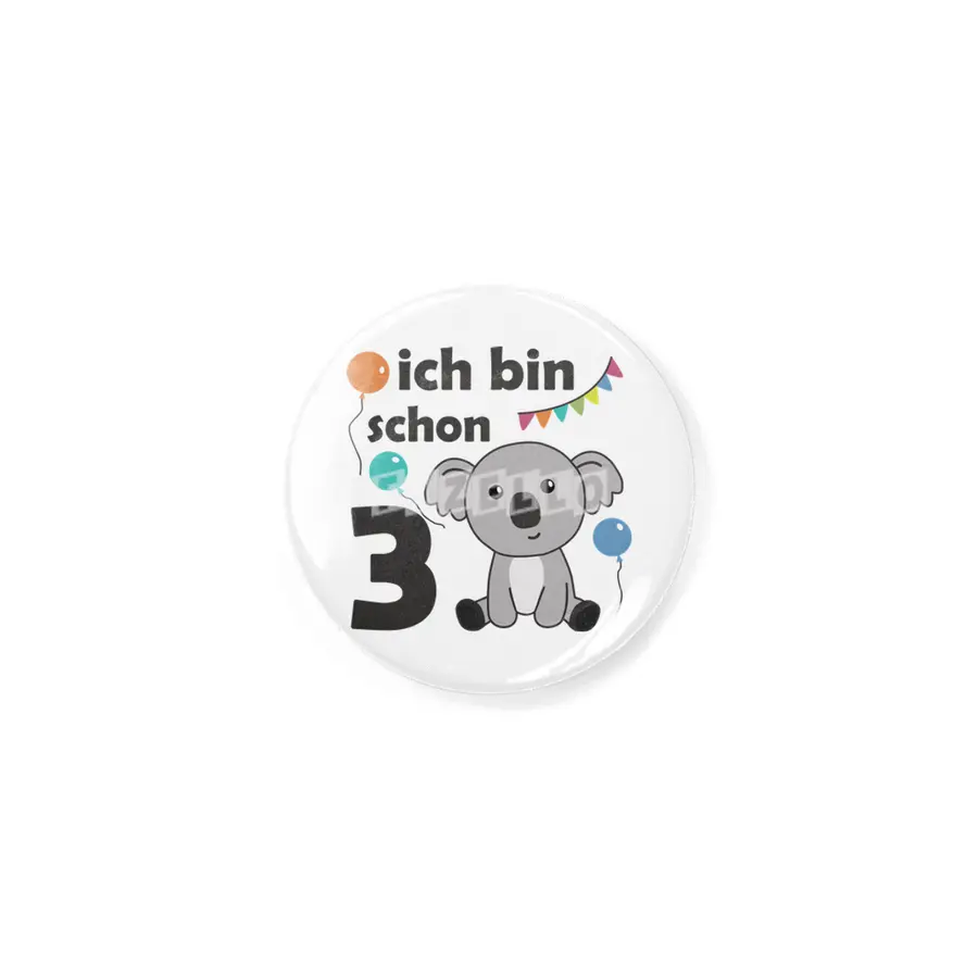 3rd Birthday Koala Three Years Old Cute Animals Rozet