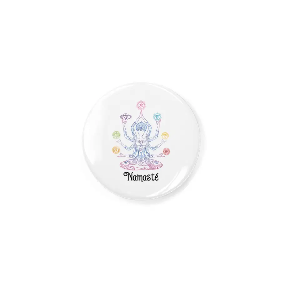 Namaste , Yoga , chakra Rozet