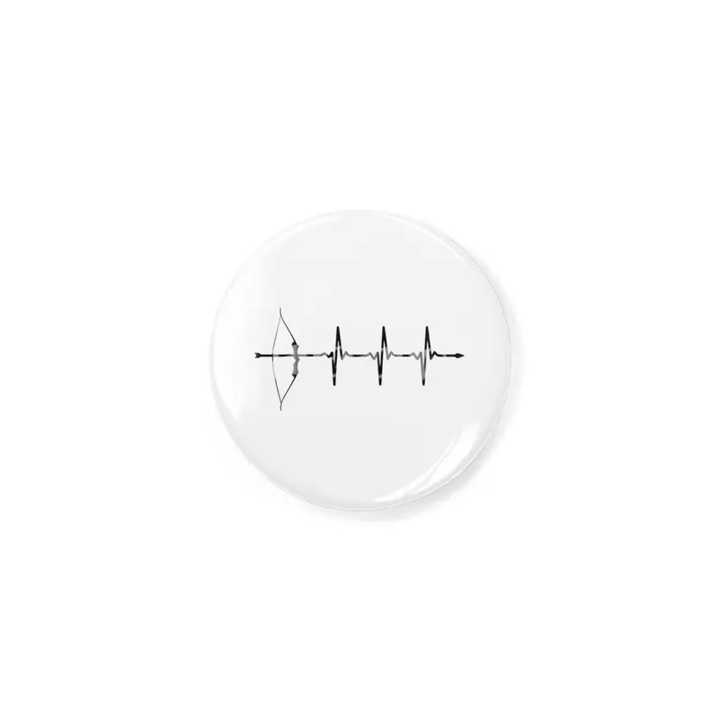 Archers Bow and Arrow Heartbeat Ecg Style Pulse Bv Rozet