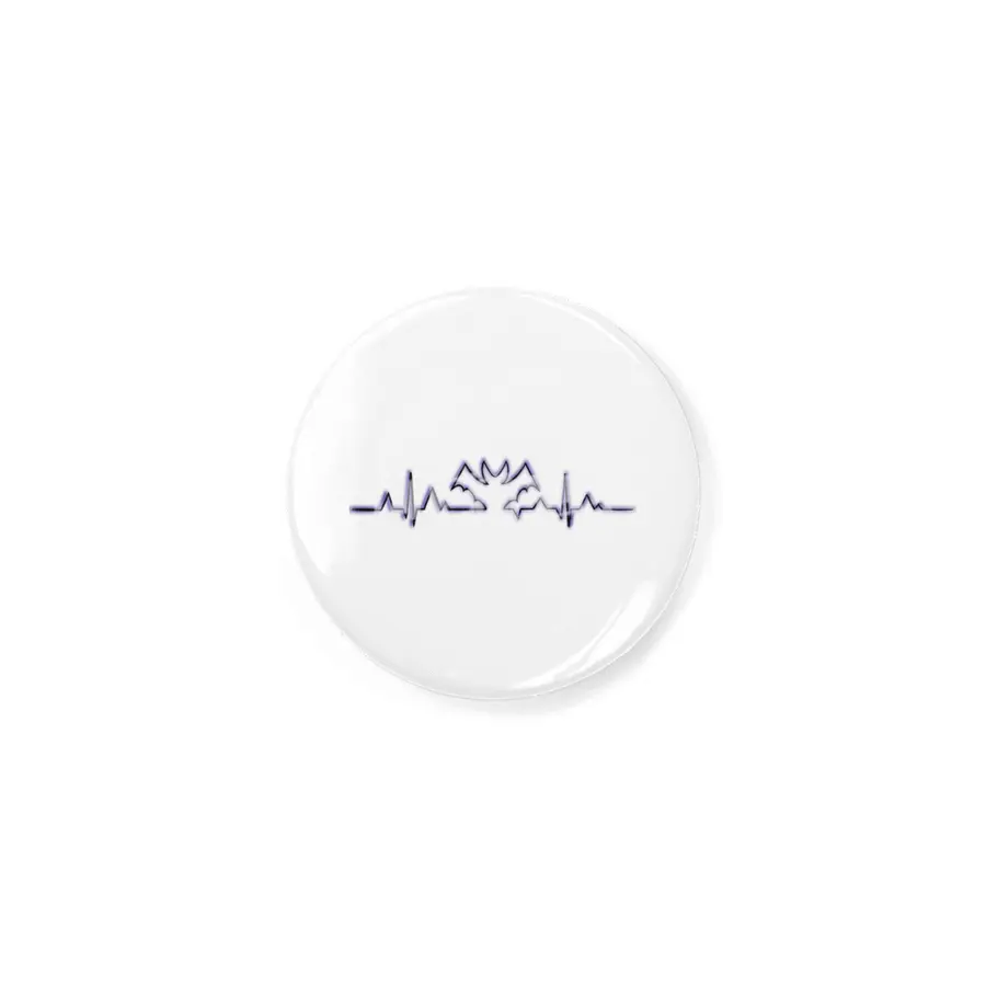 Purple Bats in my Heart - Halloween Heartbeat Rozet