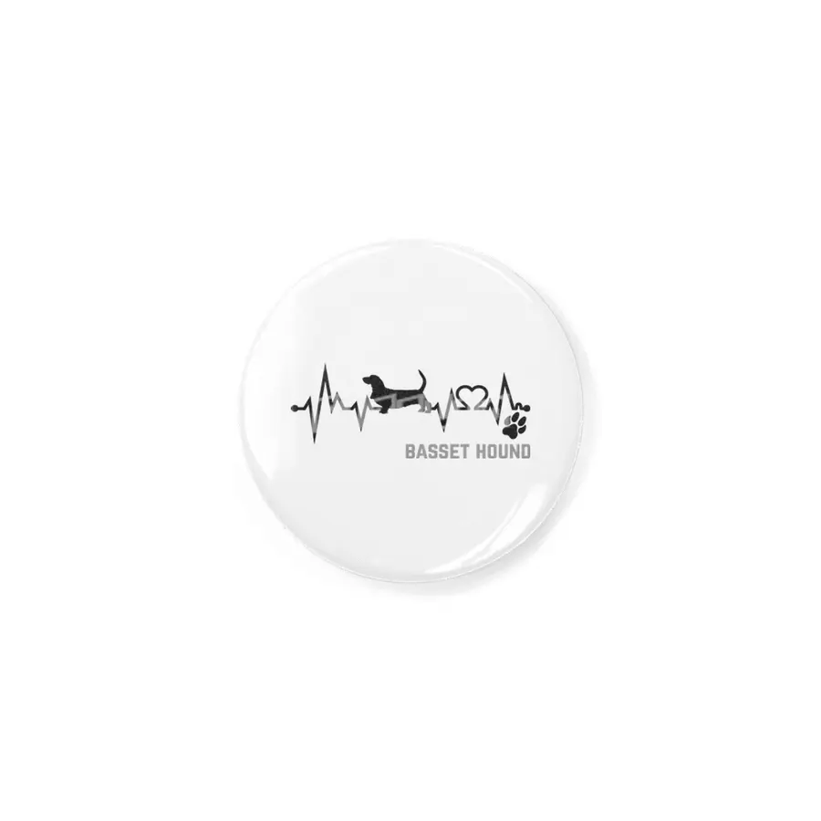 Basset Hound in Heartbeat Rozet