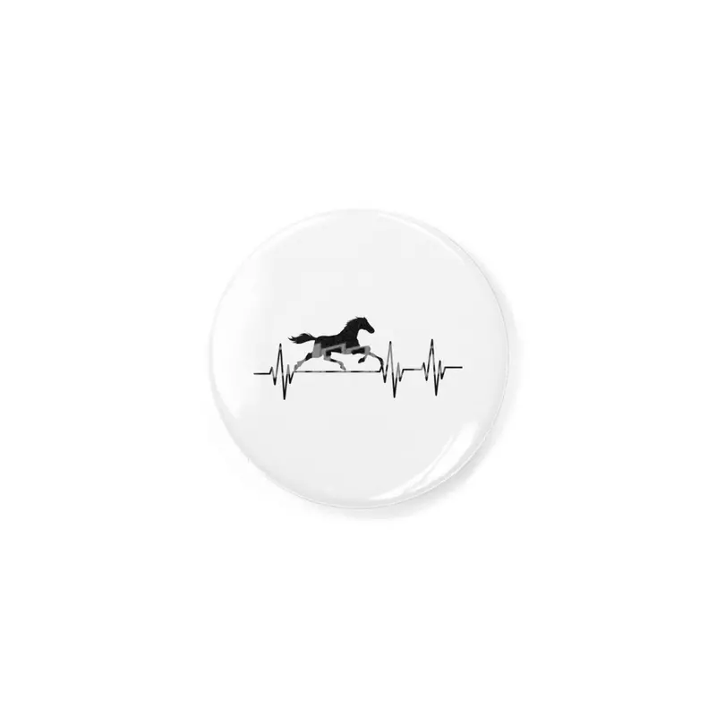 Horse Heartbeat Rider Pulse Gift horses Rozet