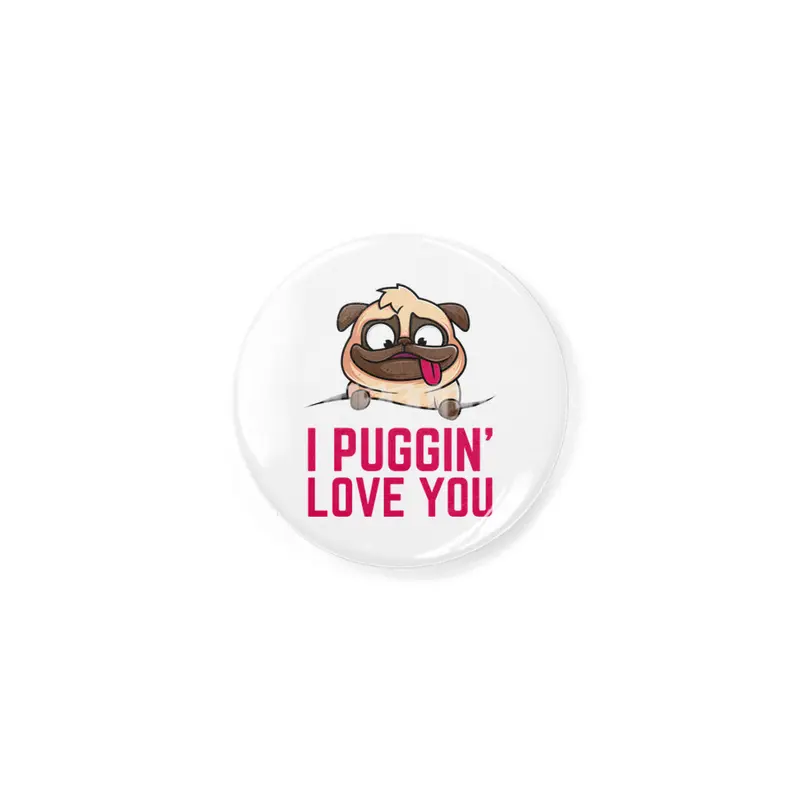 My Pug Is My Valentine Rozet