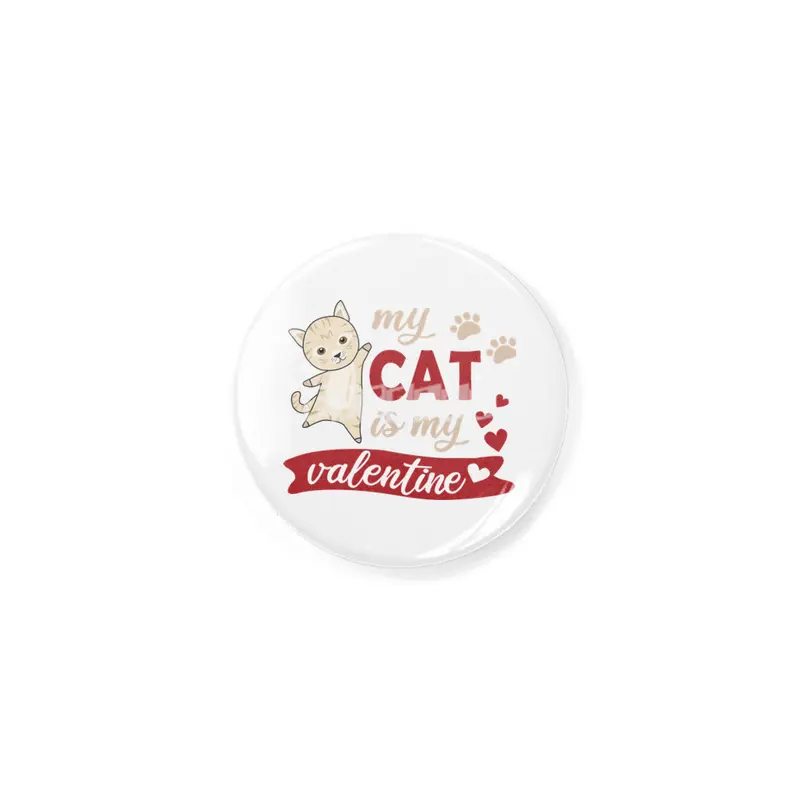 Cute Cat Valentine's Day My Cat Is My Valentine Rozet