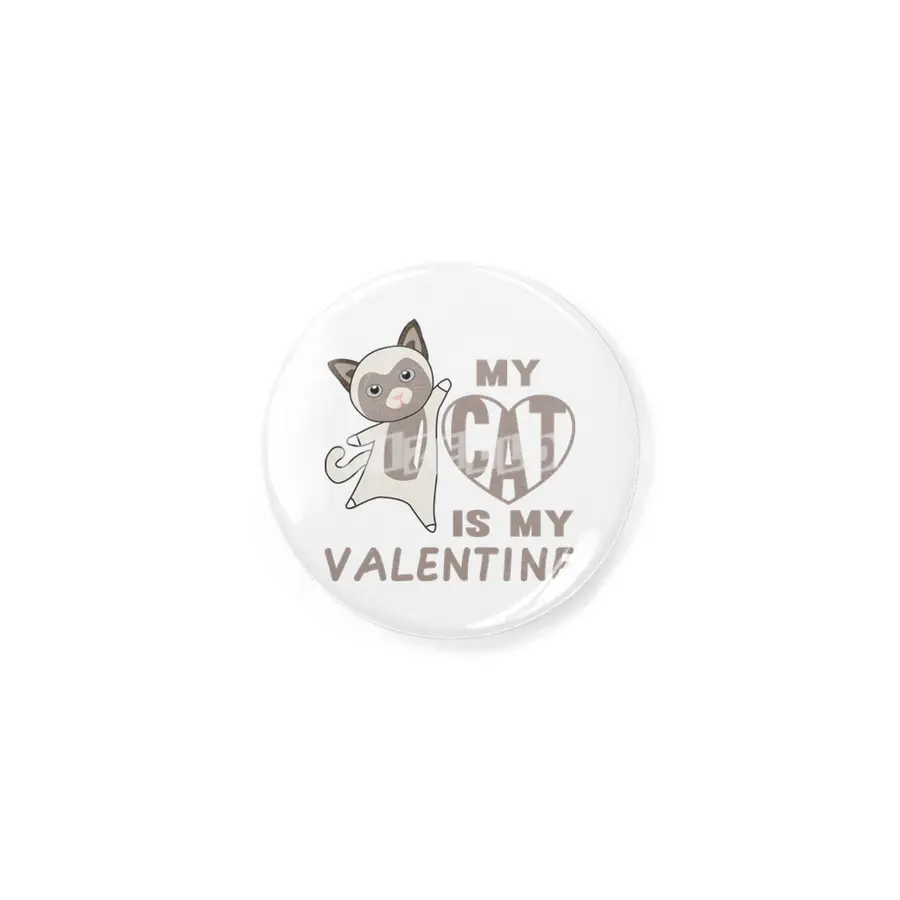 My Cat Is My Valentine Brown Cute Cats Rozet