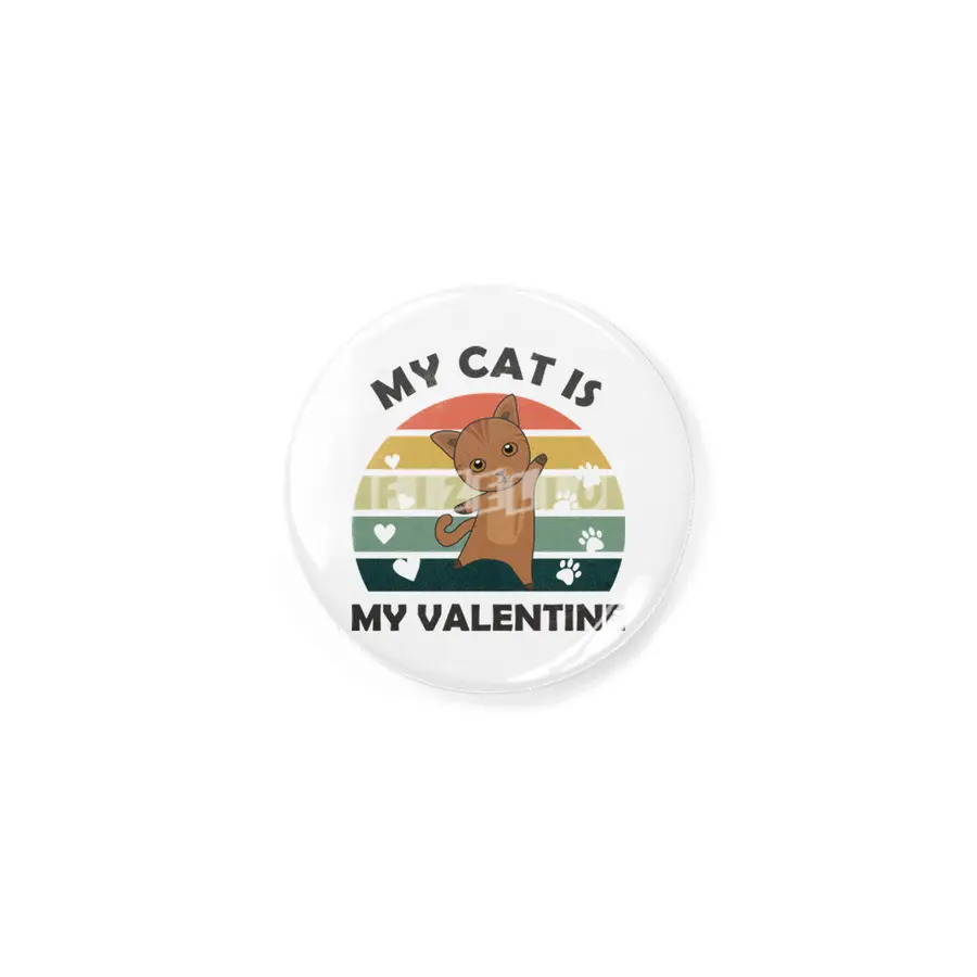 My Cat Is My Valentine Cats Vintage Cat Rozet