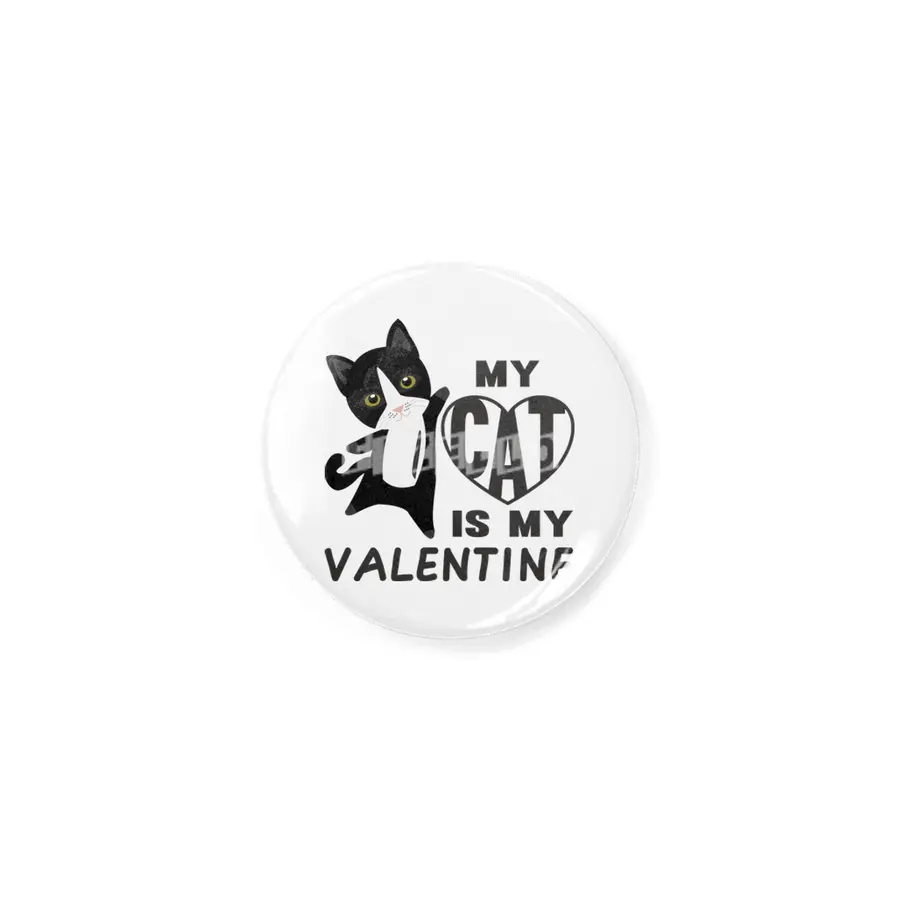 My Cat Is My Valentine Cute Cats For Women Heart Rozet