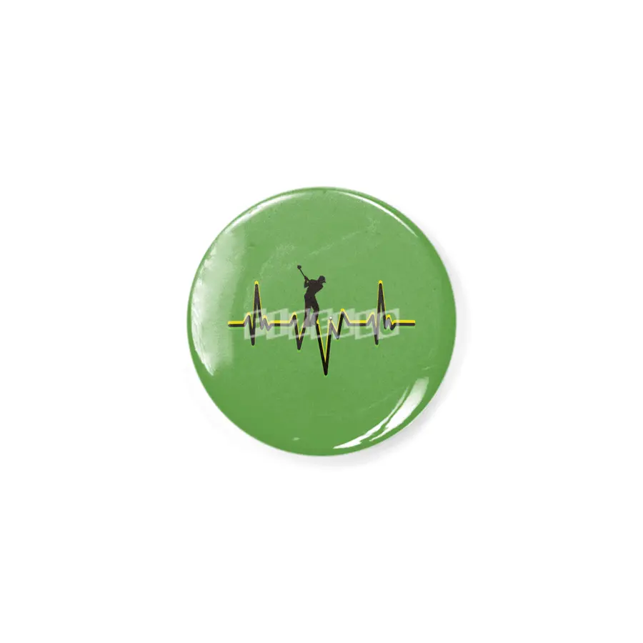 Golf Heartbeat for golf lover Rozet