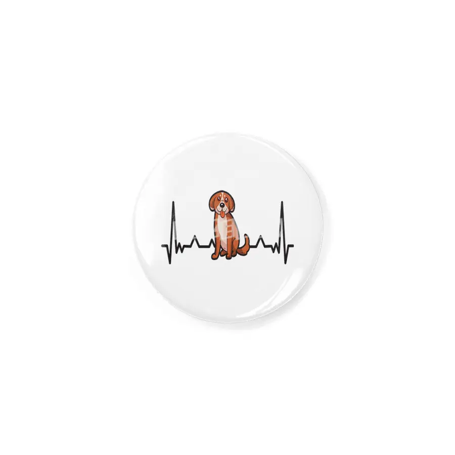 Cute Dog Puppy Heartbeat for Dog Lovers Rozet