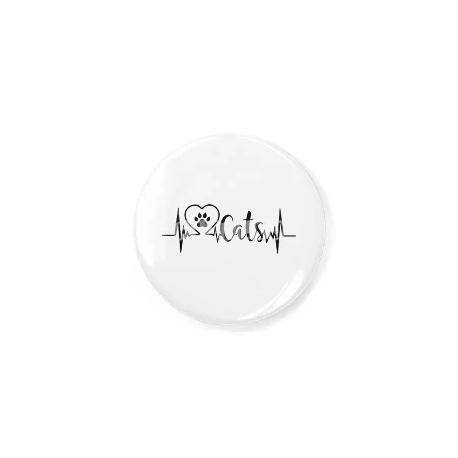 CAT LOVER GIFTS CATS HEARTBEAT Rozet