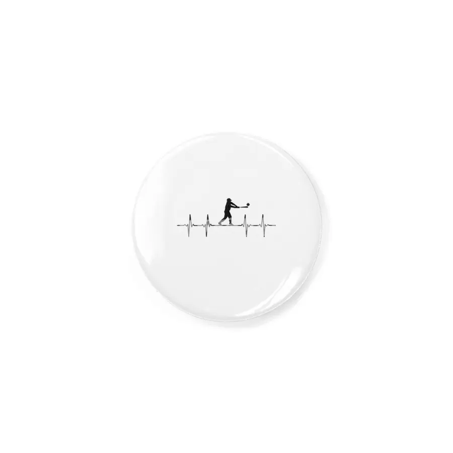 Baseball heartbeat design for baseball players, coaches and lovers Rozet