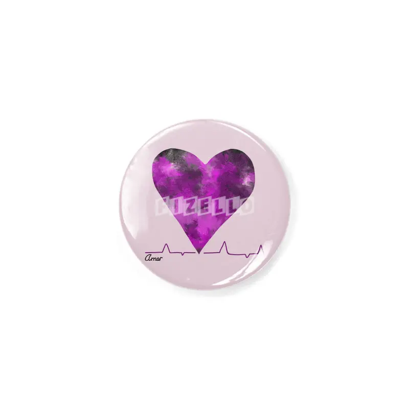 Heartbeat Cute Purple Heart With Love Mi Amor- Great Gift For Him This Christmas Rozet