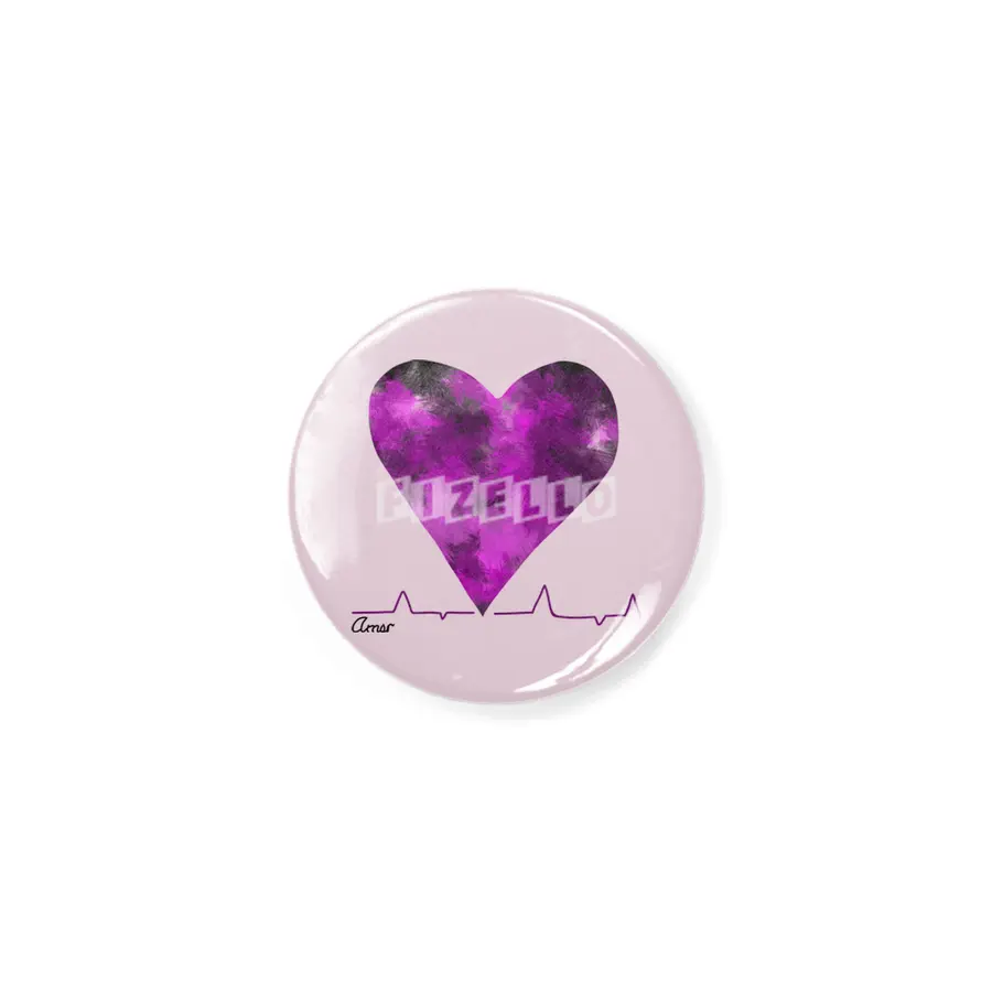 Heartbeat Cute Purple Heart With Love Mi Amor- Great Gift For Him This Christmas Rozet