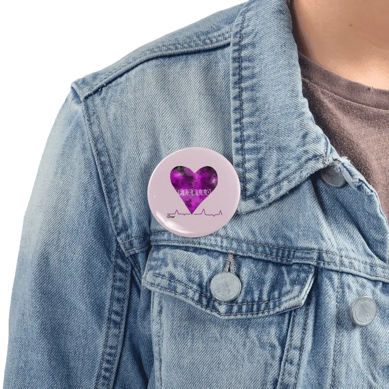 Heartbeat Cute Purple Heart With Love Mi Amor- Great Gift For Him This Christmas Rozet