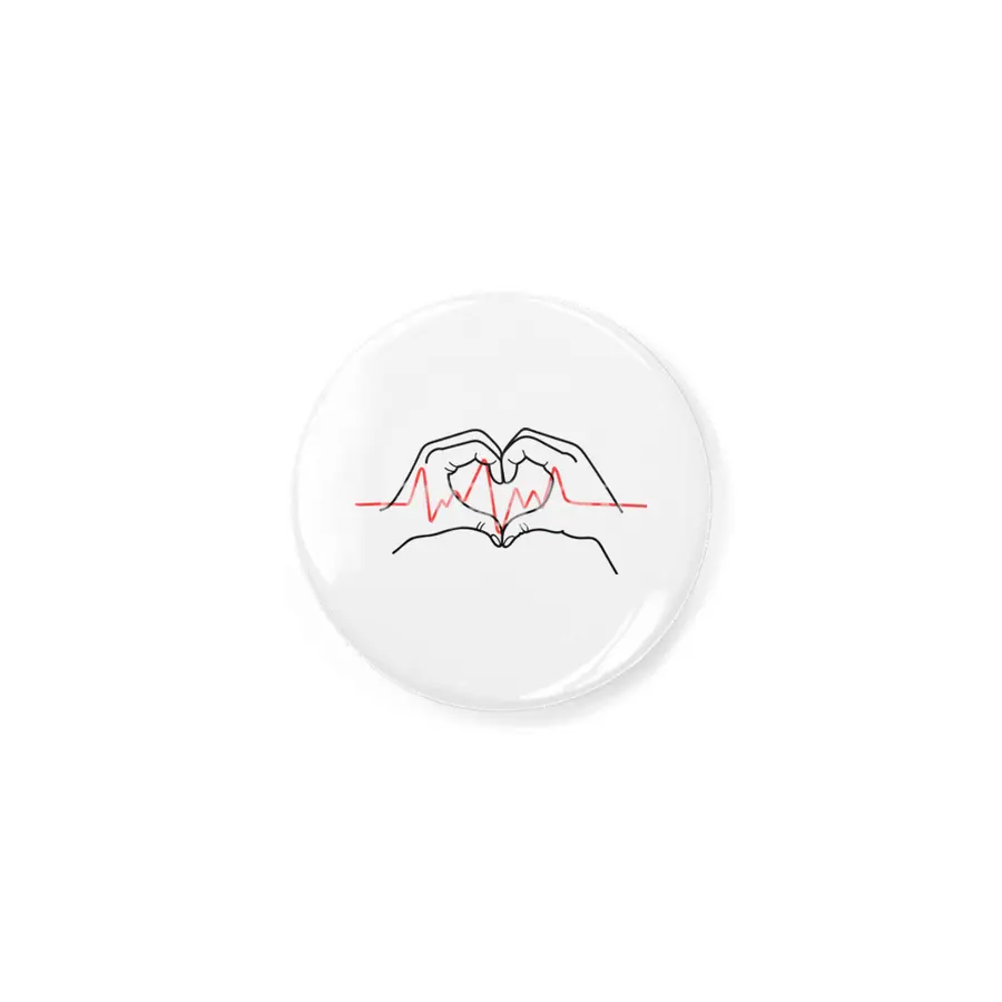 Heartbeat Design: Two Hands Forming a Heart with Fingers Rozet