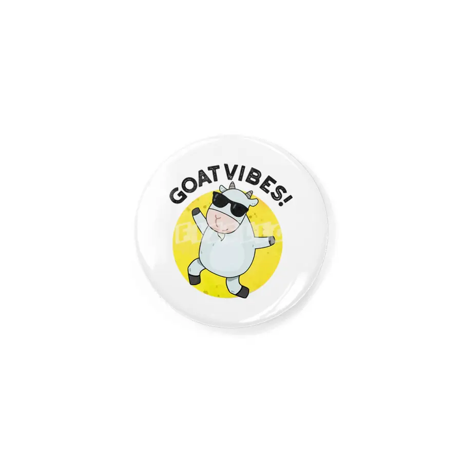 Goat Vibes Cute Good Vibes Pun Rozet