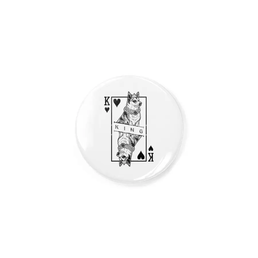 Norwegian Lundehund King Of Hearts Funny Dog Lover Pop Art Rozet