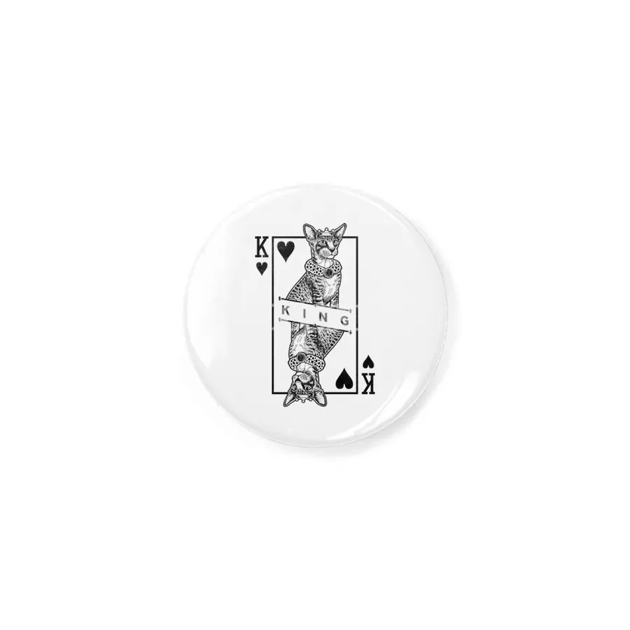 Oriental Shorthair Cat Lover King Of Hearts Funny Pop Art Rozet