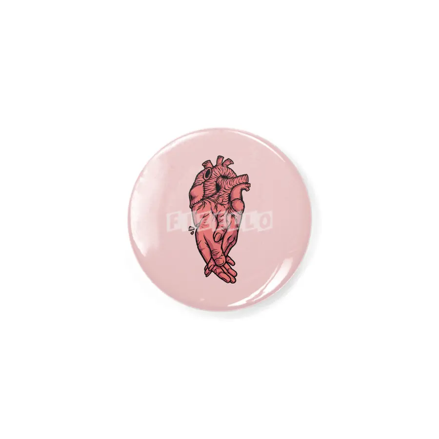 Couple Holding Hands with Heart Rozet