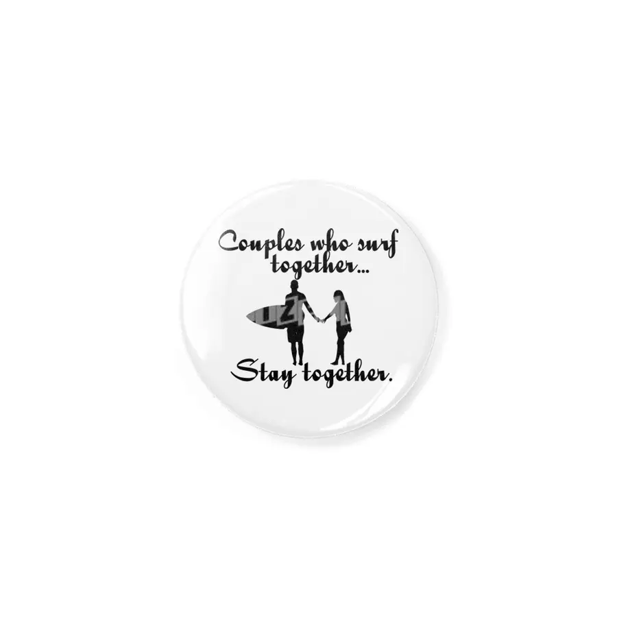 Arecaceae Co. "Couples who surf" Slogan Rozet
