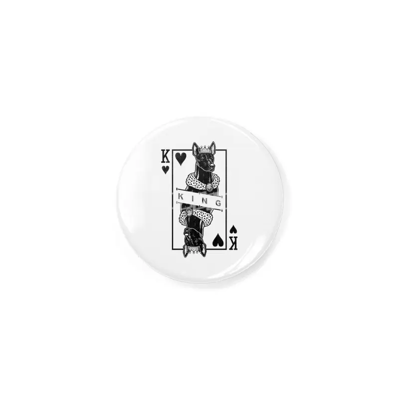 Xoloitzcuintle King Of Hearts Funny Xolo Dog Lover Pop Art Rozet