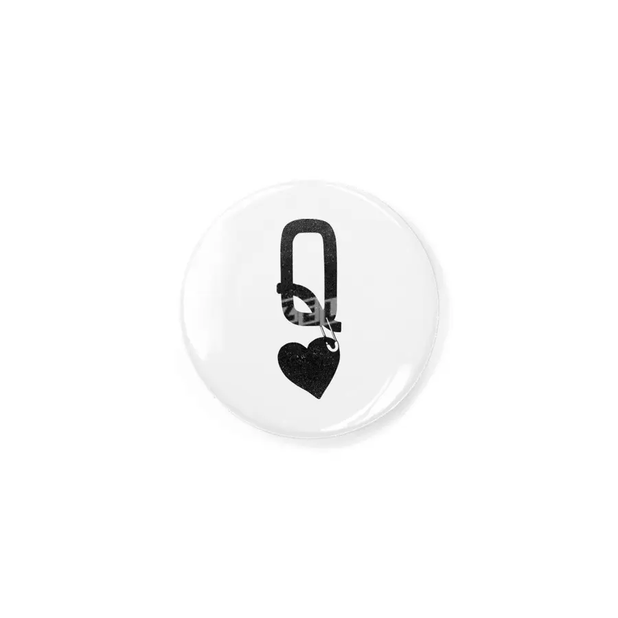 Queen Of Hearts Poker Black Rozet