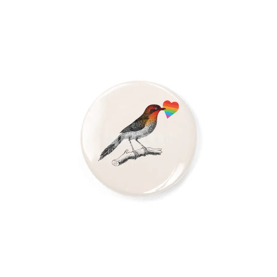 BIRD_HEART_PRIDE_COLORFUL_LOVE Rozet