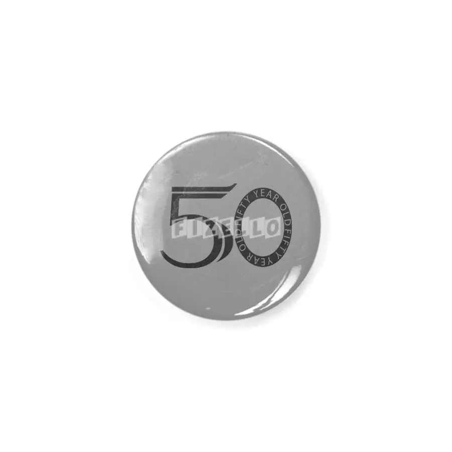 Fifty Year Old Fart Logo Design Black Rozet