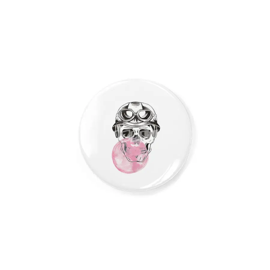 Aviator sugar skull with bubble gum balloon Rozet