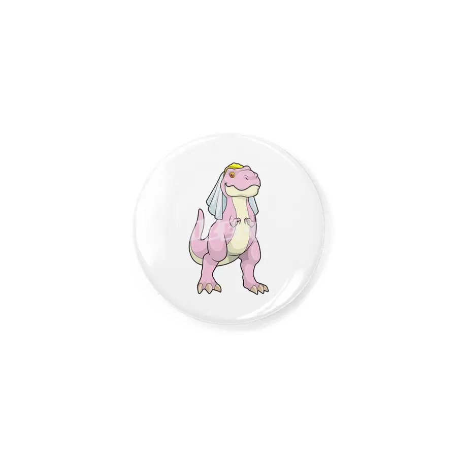 Dinosaur as Bride at Wedding with Veil Rozet