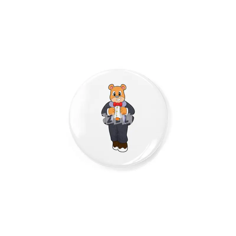 Bear as Groom with Suit Rozet
