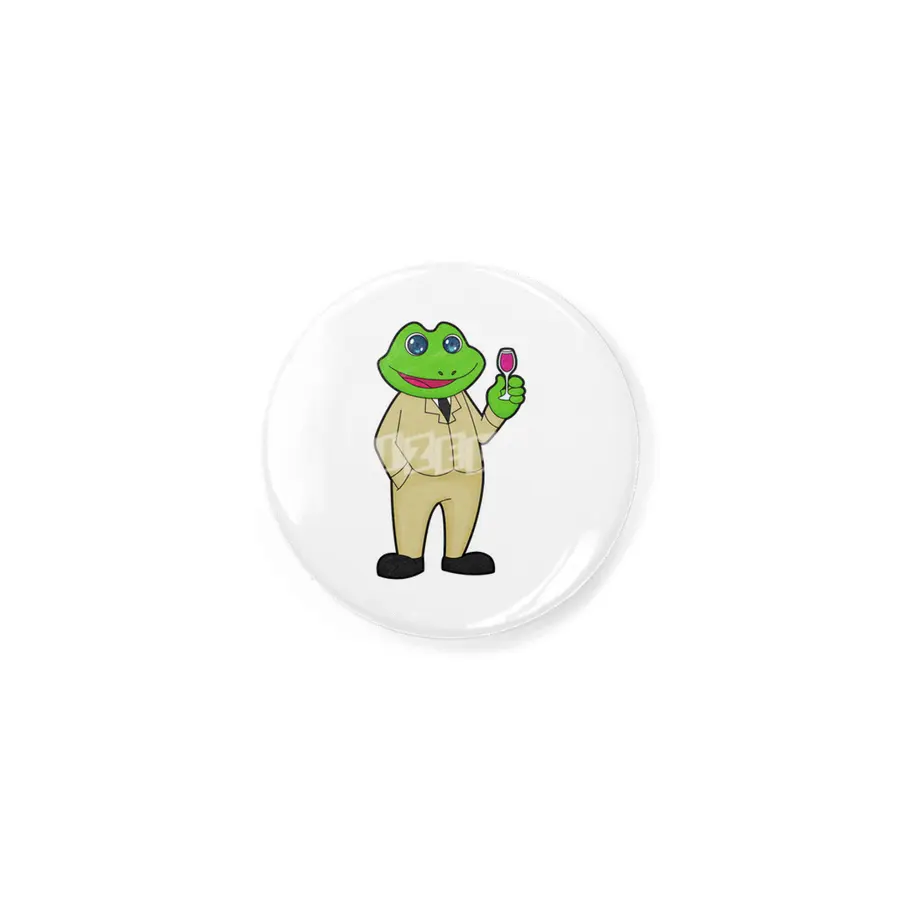 Frog as Groom with Glass of Red wine Rozet