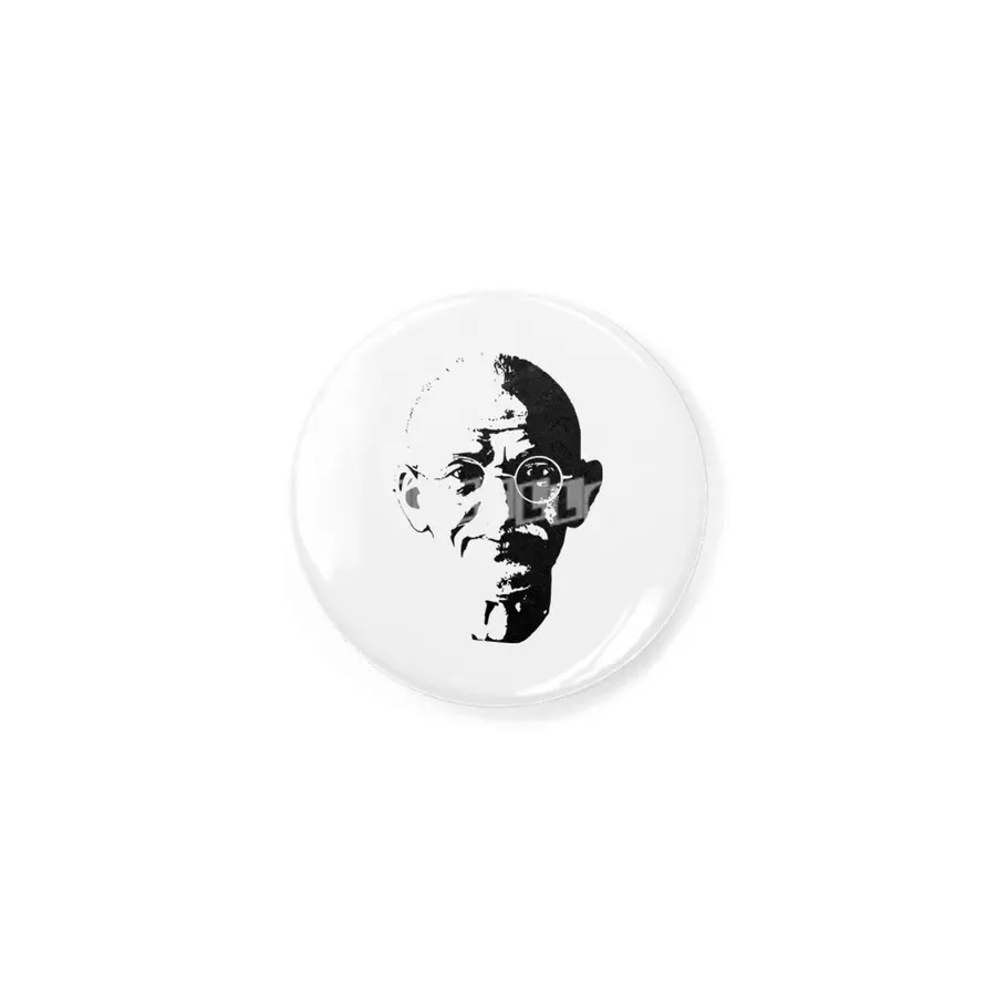 Mahatma Gandhi Minimalistic Pop Art Rozet