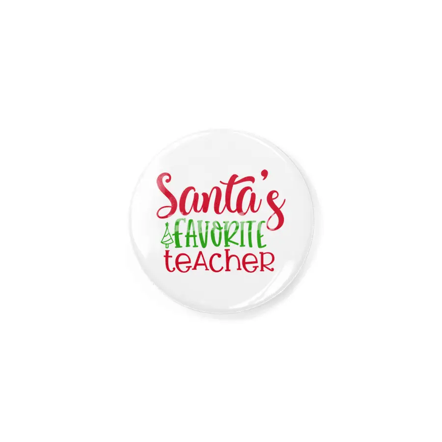 Absolute Best Santa's Favorite Teacher Rozet