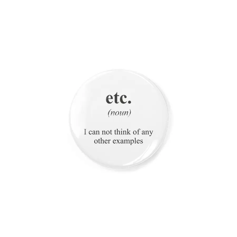 Etc. Alternative Dictionary Definitions Parody Rozet