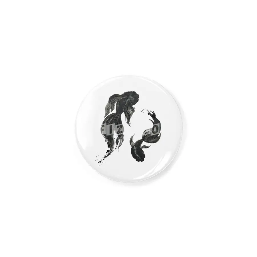 Koi fishes in Japanese painting style. Rozet