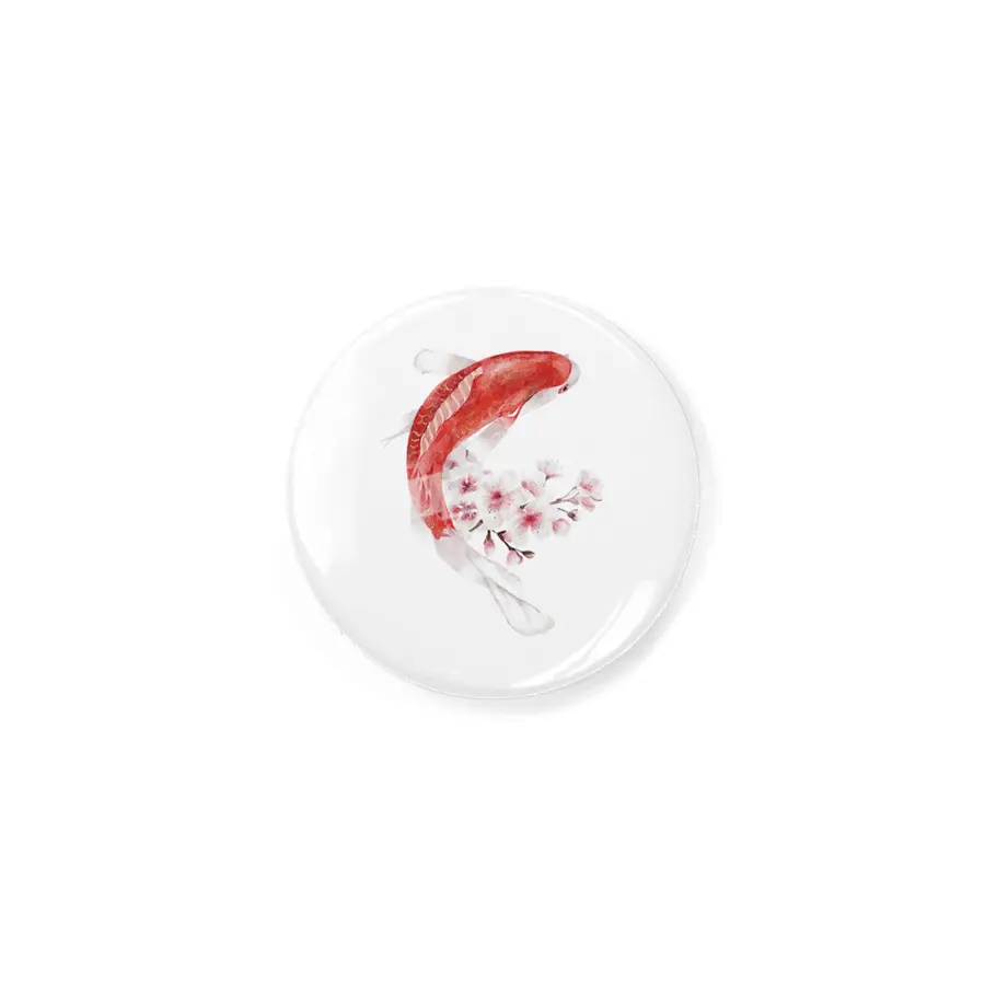 Koi Fish and Cherry Blossoms Rozet