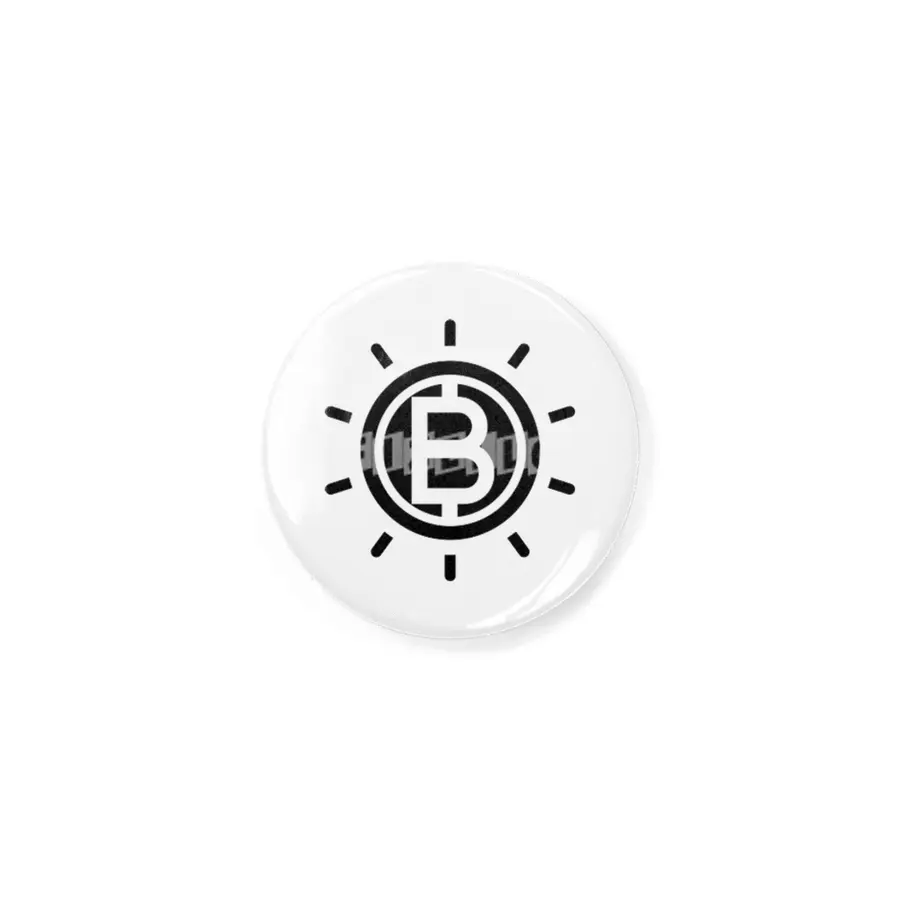 Bitcoin Black and White Design Rozet