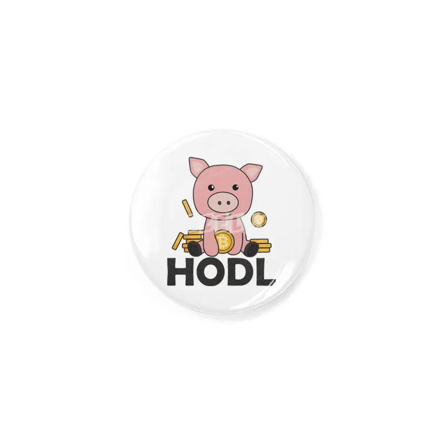 Bitcoin Piggy Bank Hodl Coins Hold Digital Rozet