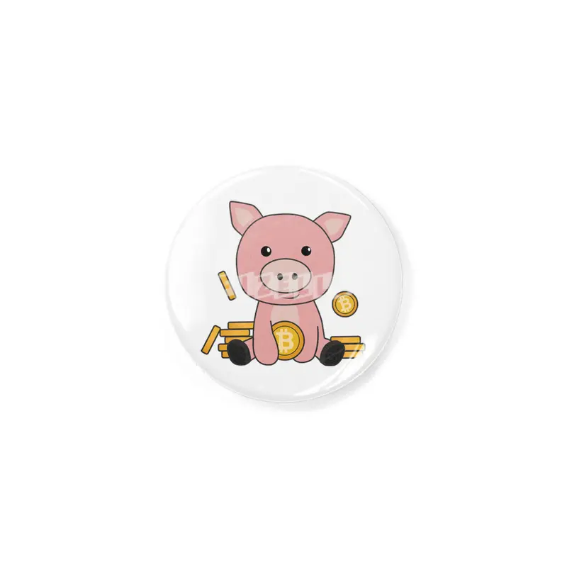 Bitcoin Piggy Bank Hodl Coins Hold Digital Rozet