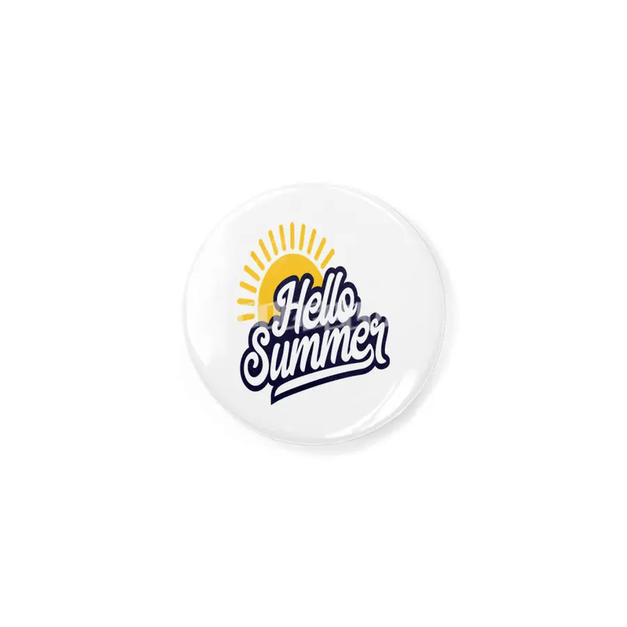 Hello Summer Typographic Line Rozet
